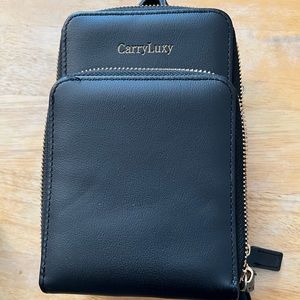 CarryLuxy small phone and misc bag with cross body strap or wristlet